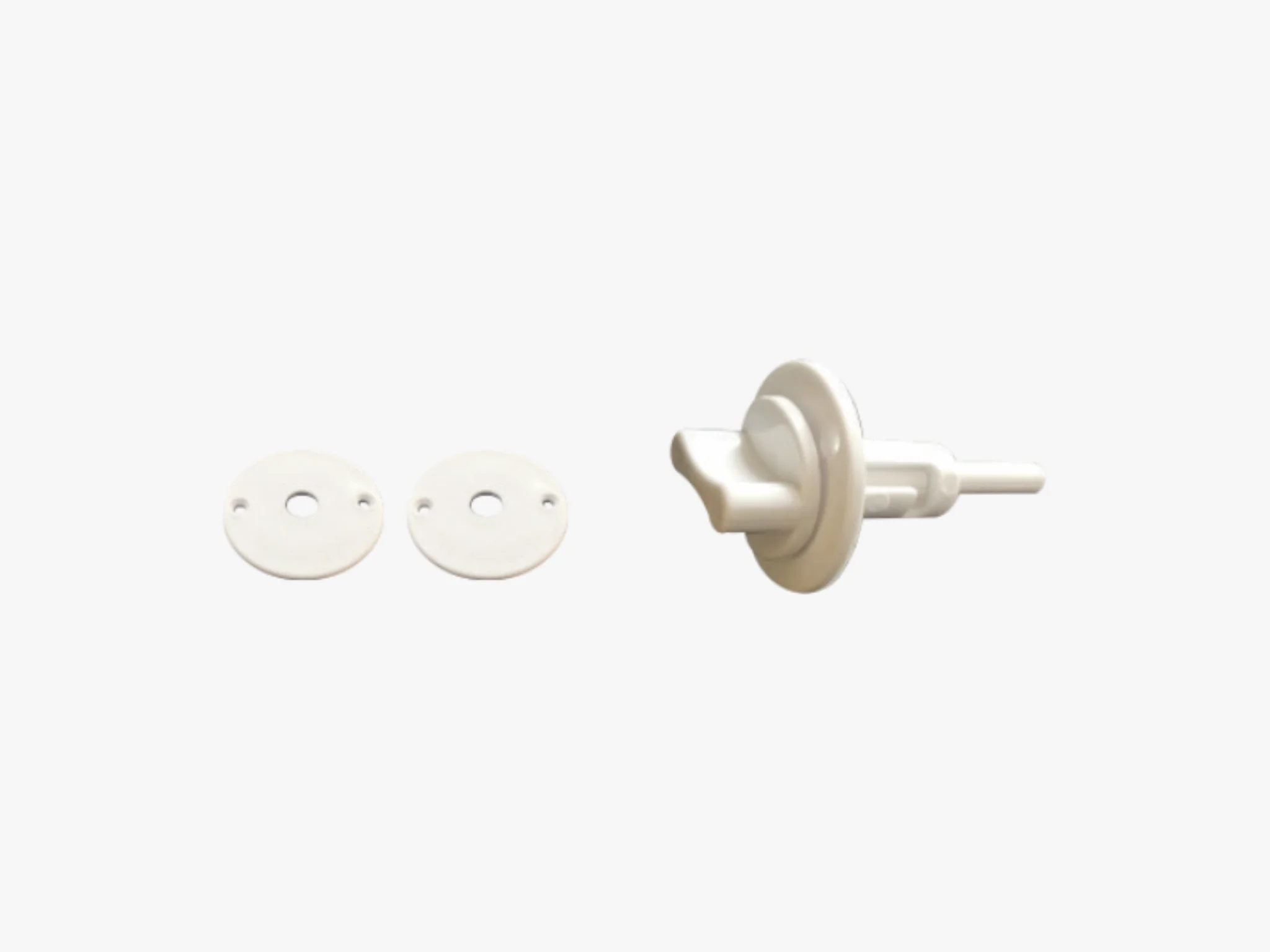 Fecho kit Sobrepor C&ocirc;ncavo Branco